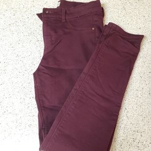 Maroon Jeans